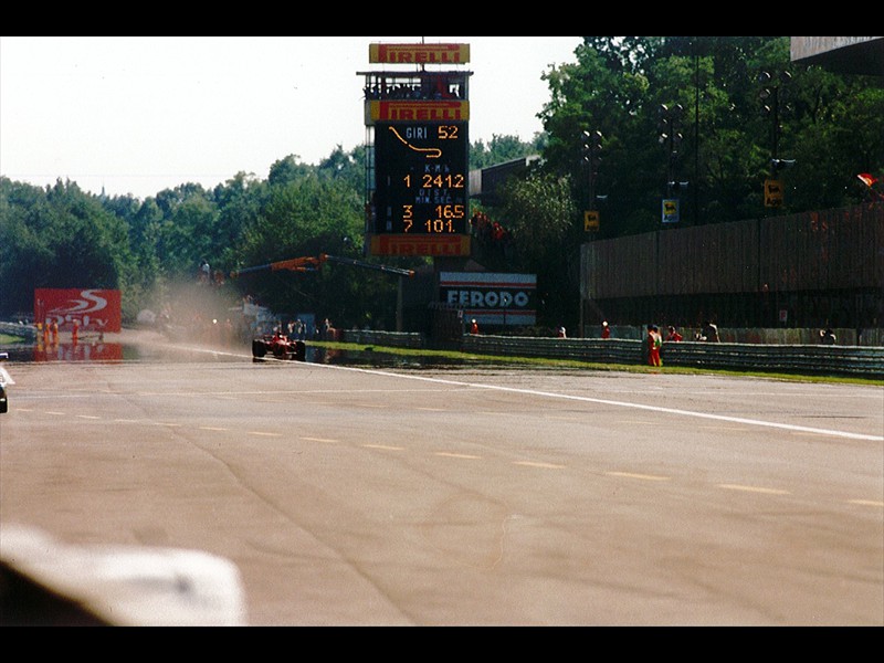 1996 Schumacher all'arrivo